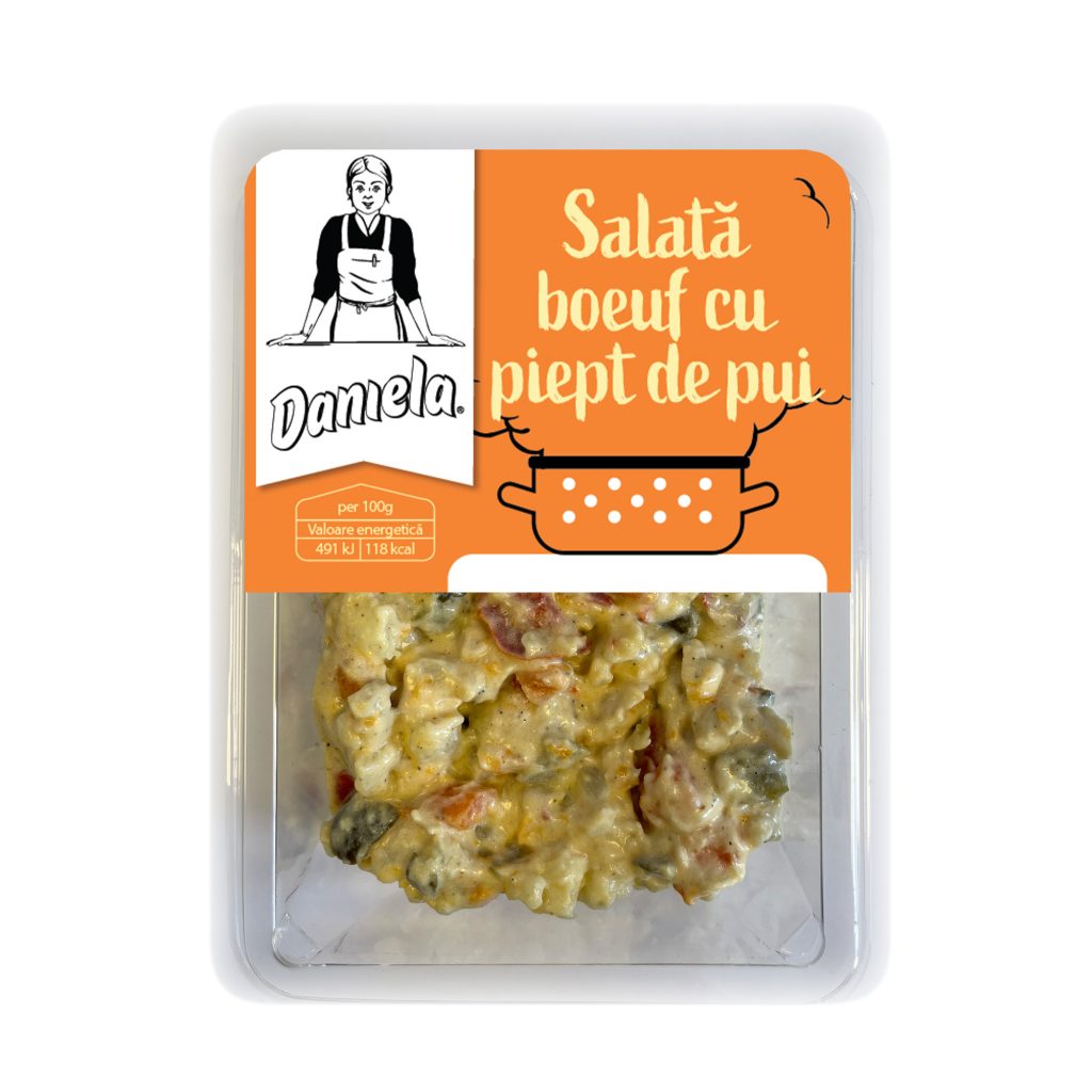 Salata boeuf cu piept de pui Daniela